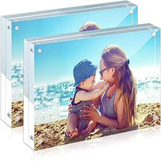 Crystal Clear Magnetic Acrylic Photo Frame 4x6  inch