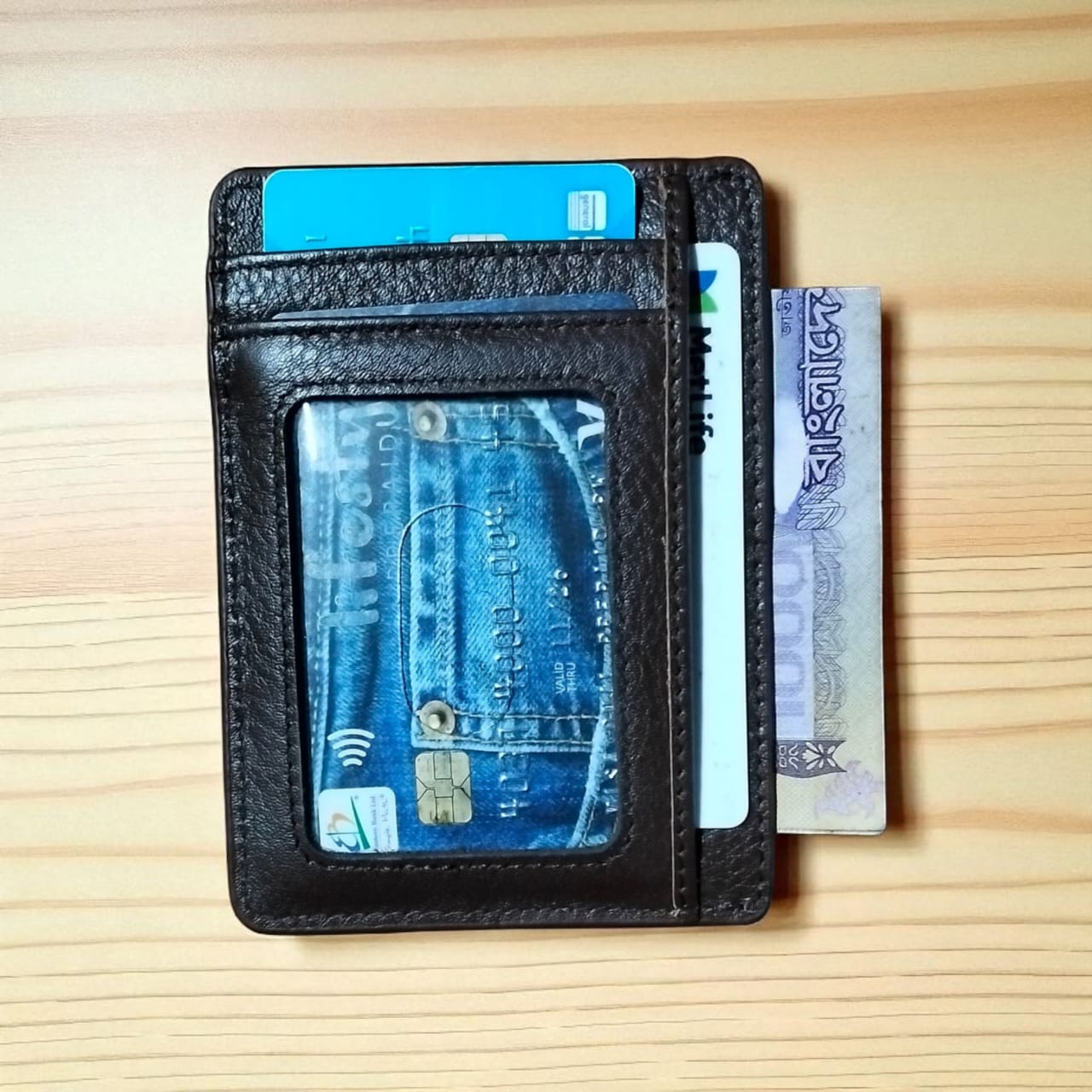 Slim Leather Card Holder Wallet for Men/Women